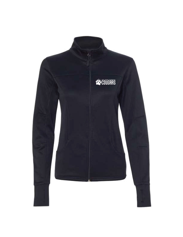 Women's Poly Tech Zip Jacket, Cougar Paw