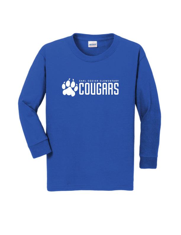 Youth Long Sleeve T-Shirt, Cougar Paw